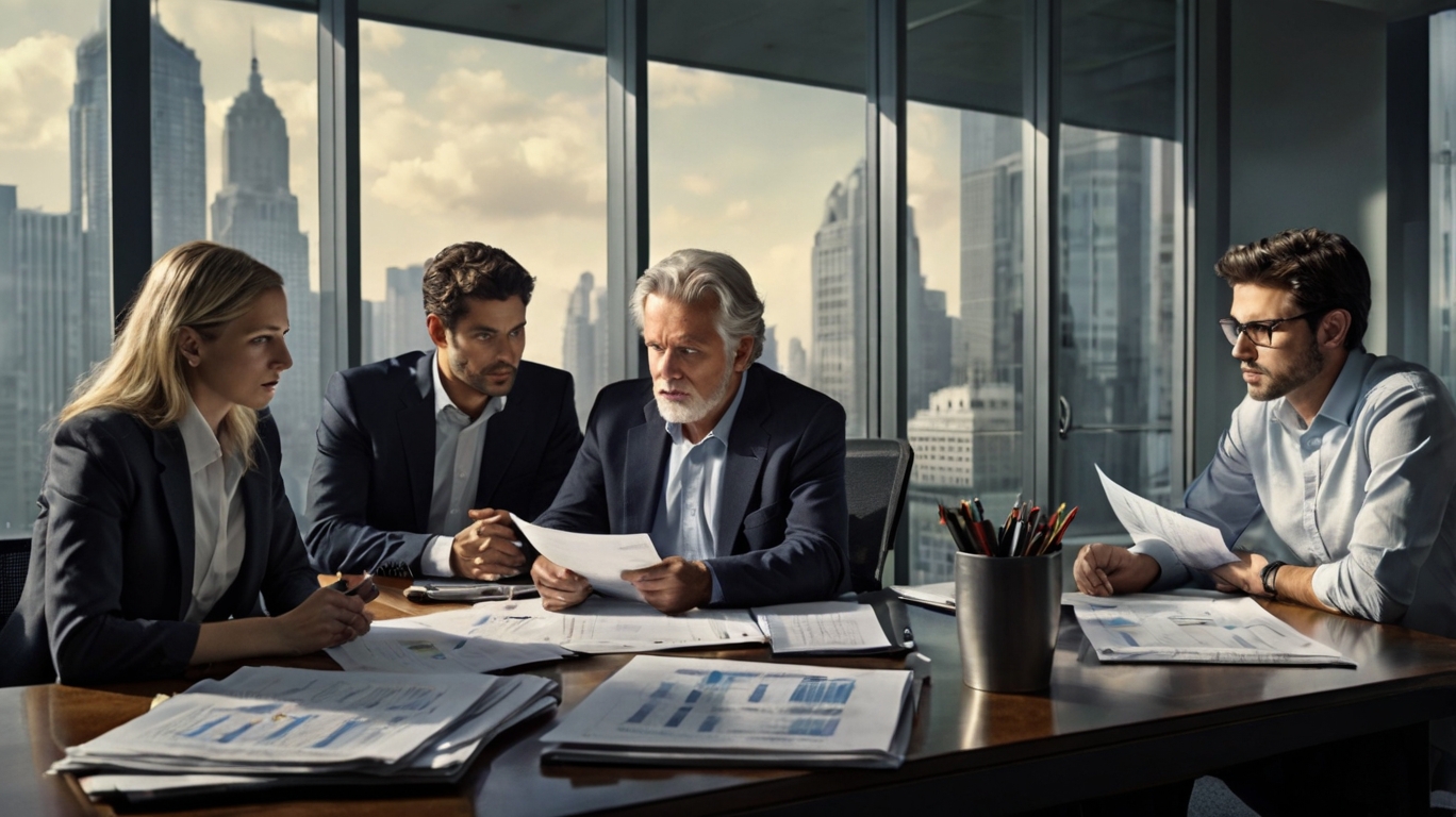 Équipe d'AuditVeritas travaillant sur un audit financier